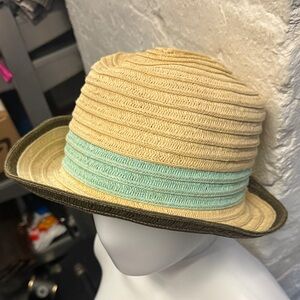 Hat Attack Tan and Mint Green Hat